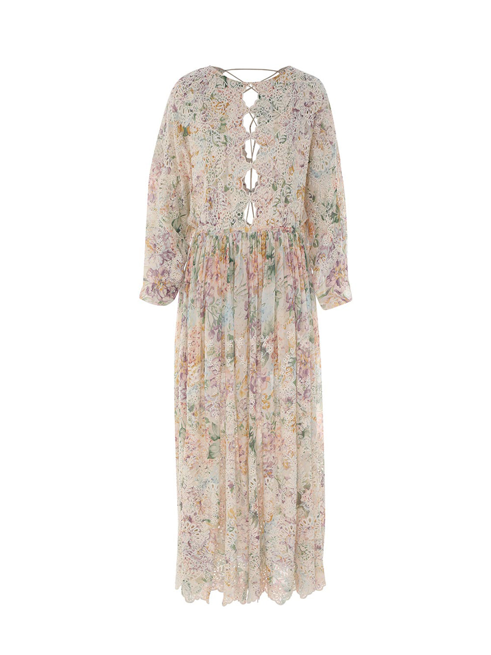 Halliday Embroidered Dress (Multi Watercolour Floral)