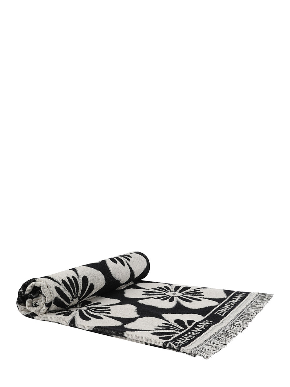 Jacquard Towel (Black/Cream)