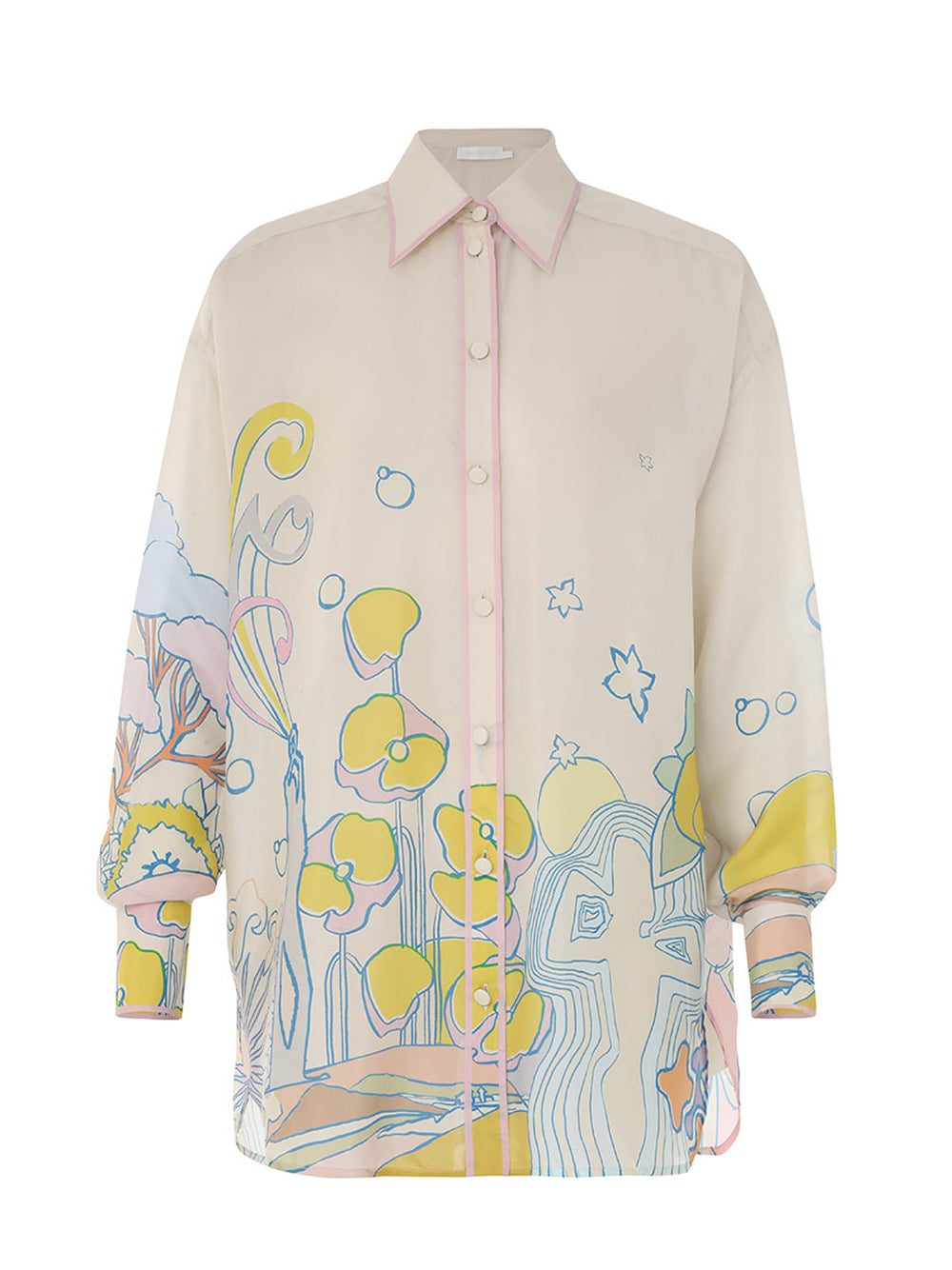 Pop Relaxed Shirt (Watercolour Multi)