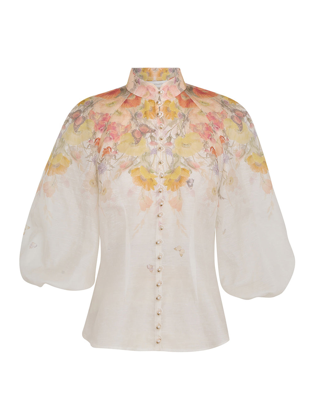 Tranquillity Blouse (Red Butterflies)