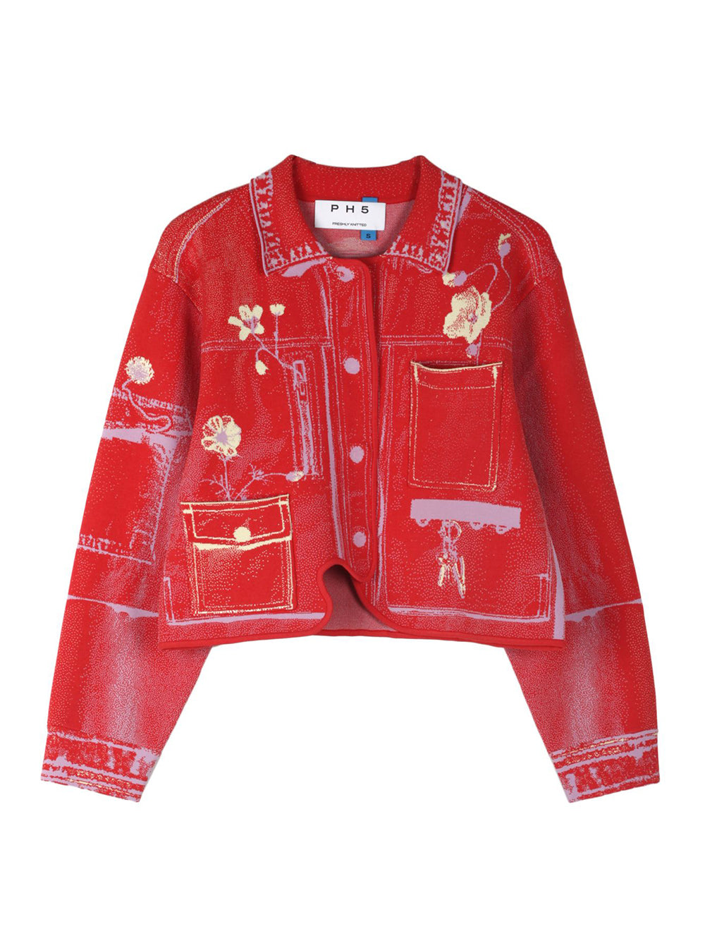 Zebrina Fake Cargo Jacket (Marquee Red)