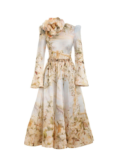 Zimmermann-LyricalRuchedMidiDress-GardenScene-1