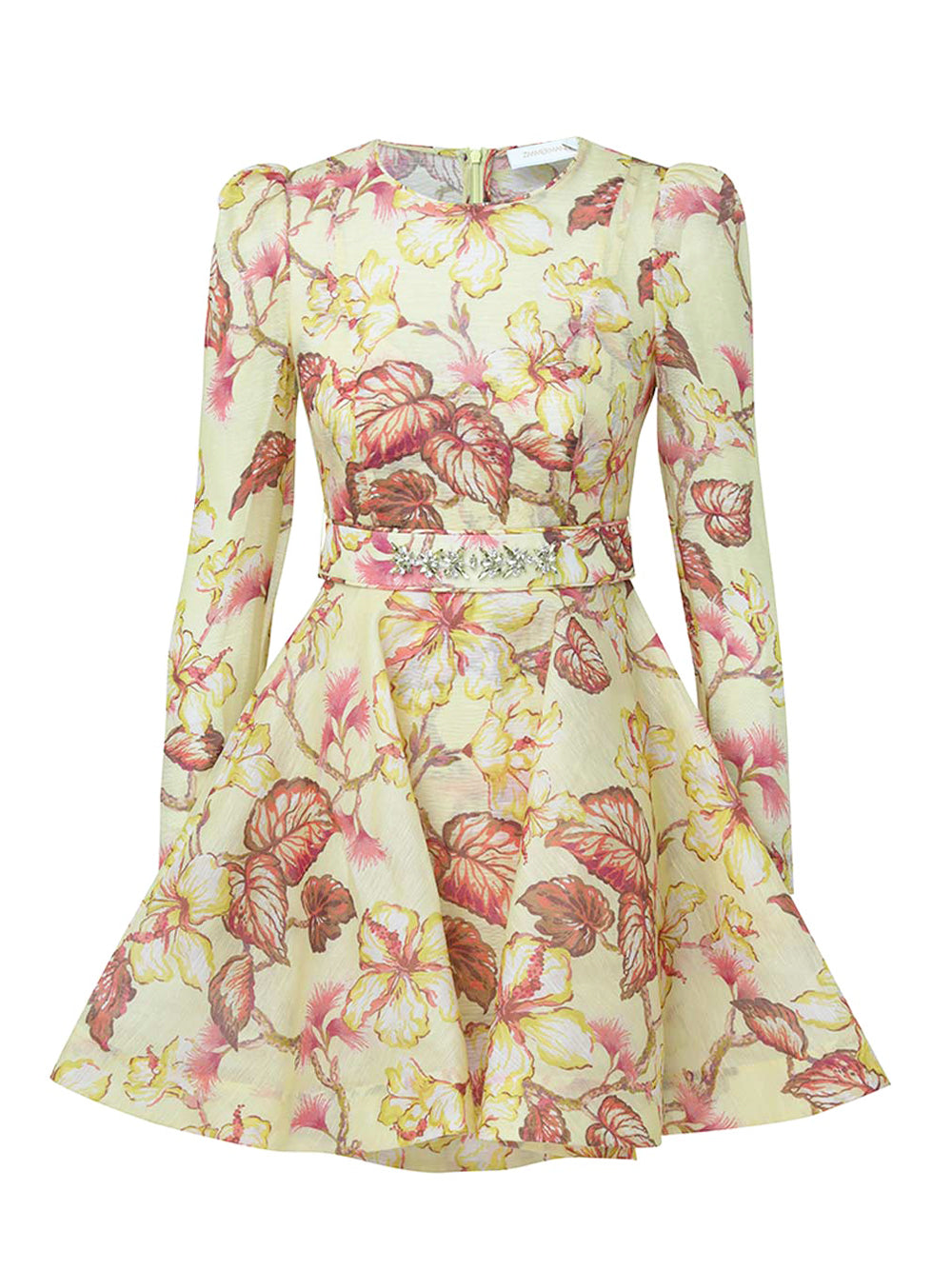 Zimmermann-MatchmakerFloralMiniDress-YellowHibiscus-1
