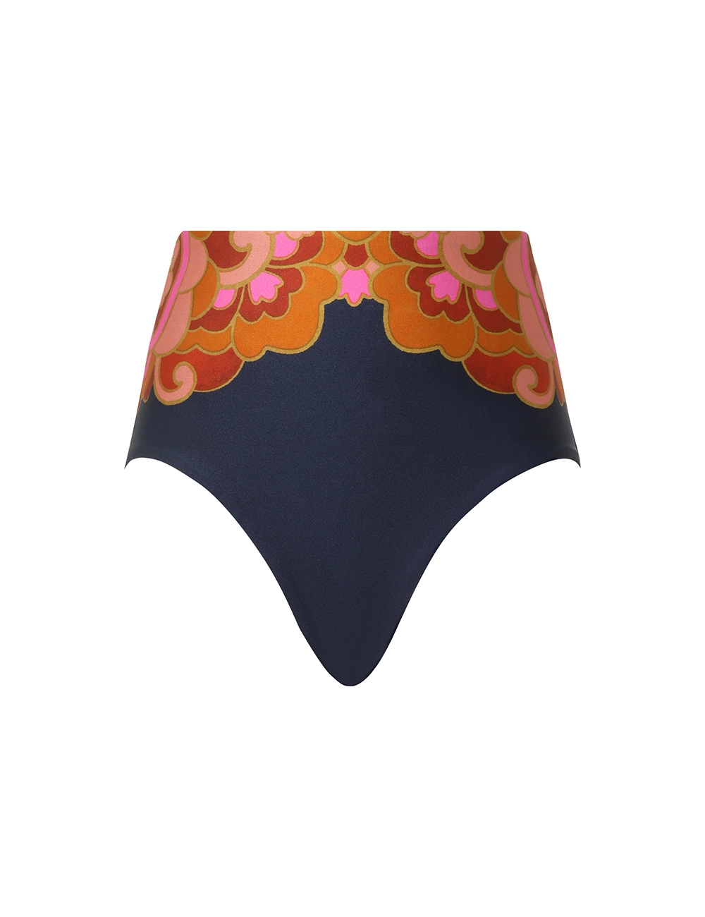 Acadian High Waist Pant (Navy Paisley)