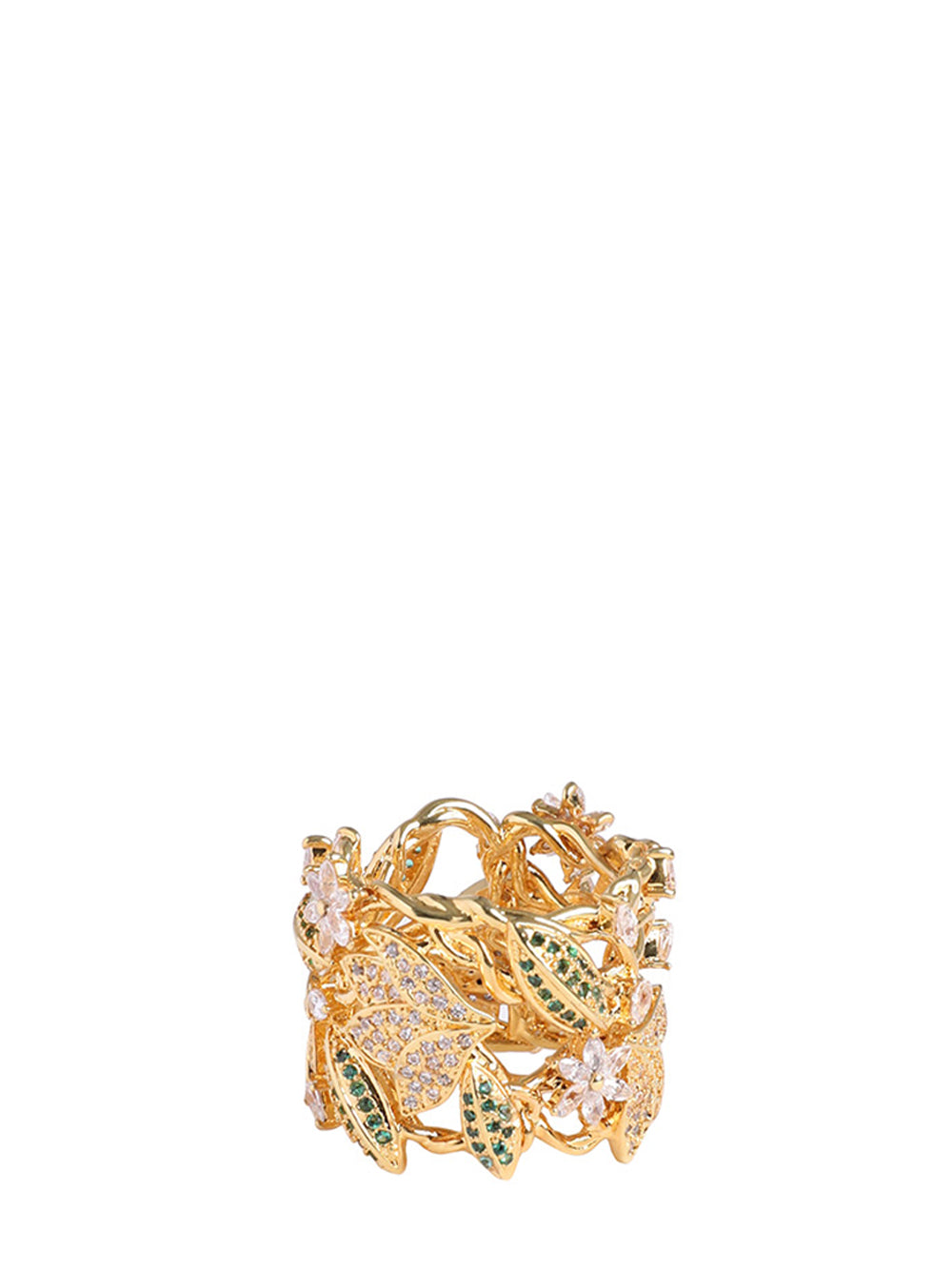 Bloom Band Ring (Gold/Green)
