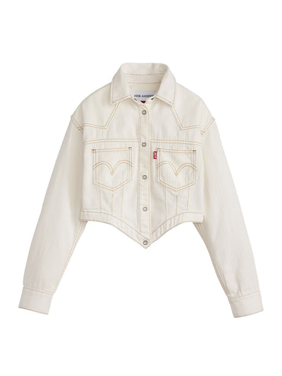 Levis X Adsb Cinched Blouse Ecru