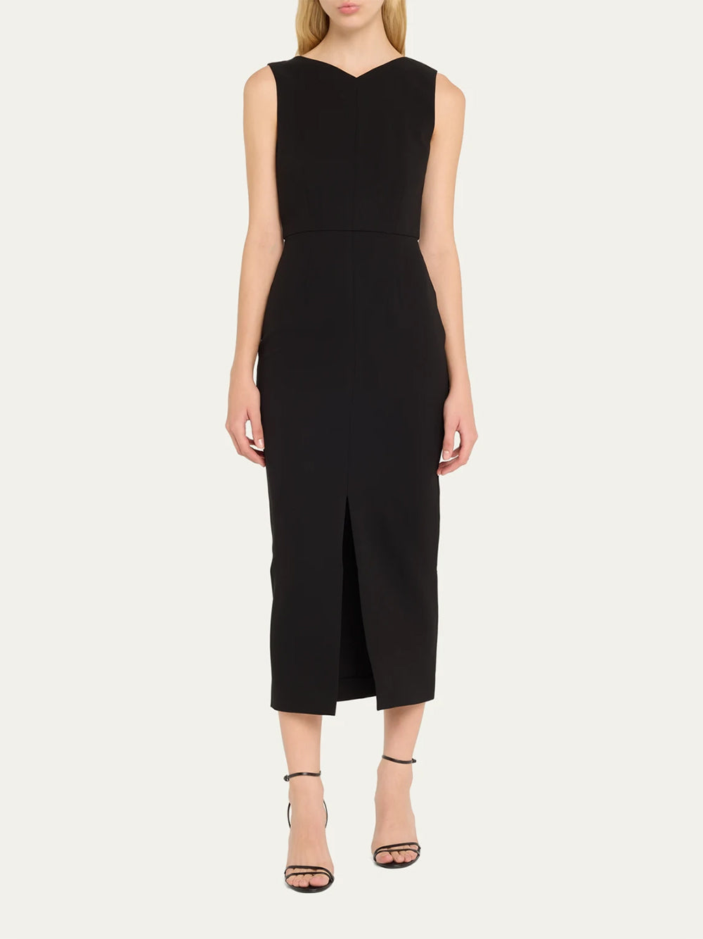 Heavy Cady Midi Dress Black