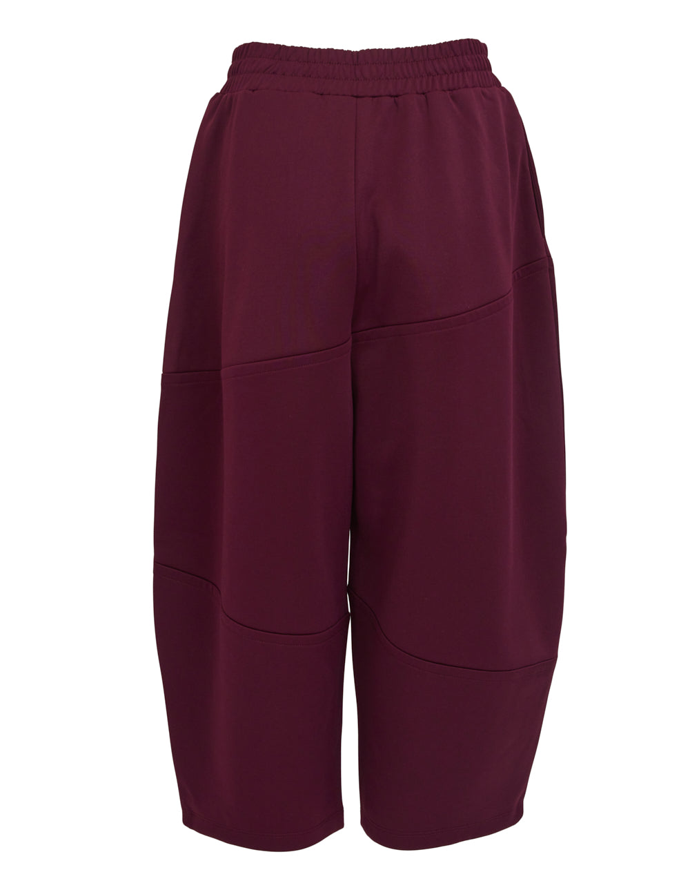 ck Calvin Klein-Eco Compact Knit Satin Seamed Pants-Smoked Purple-2