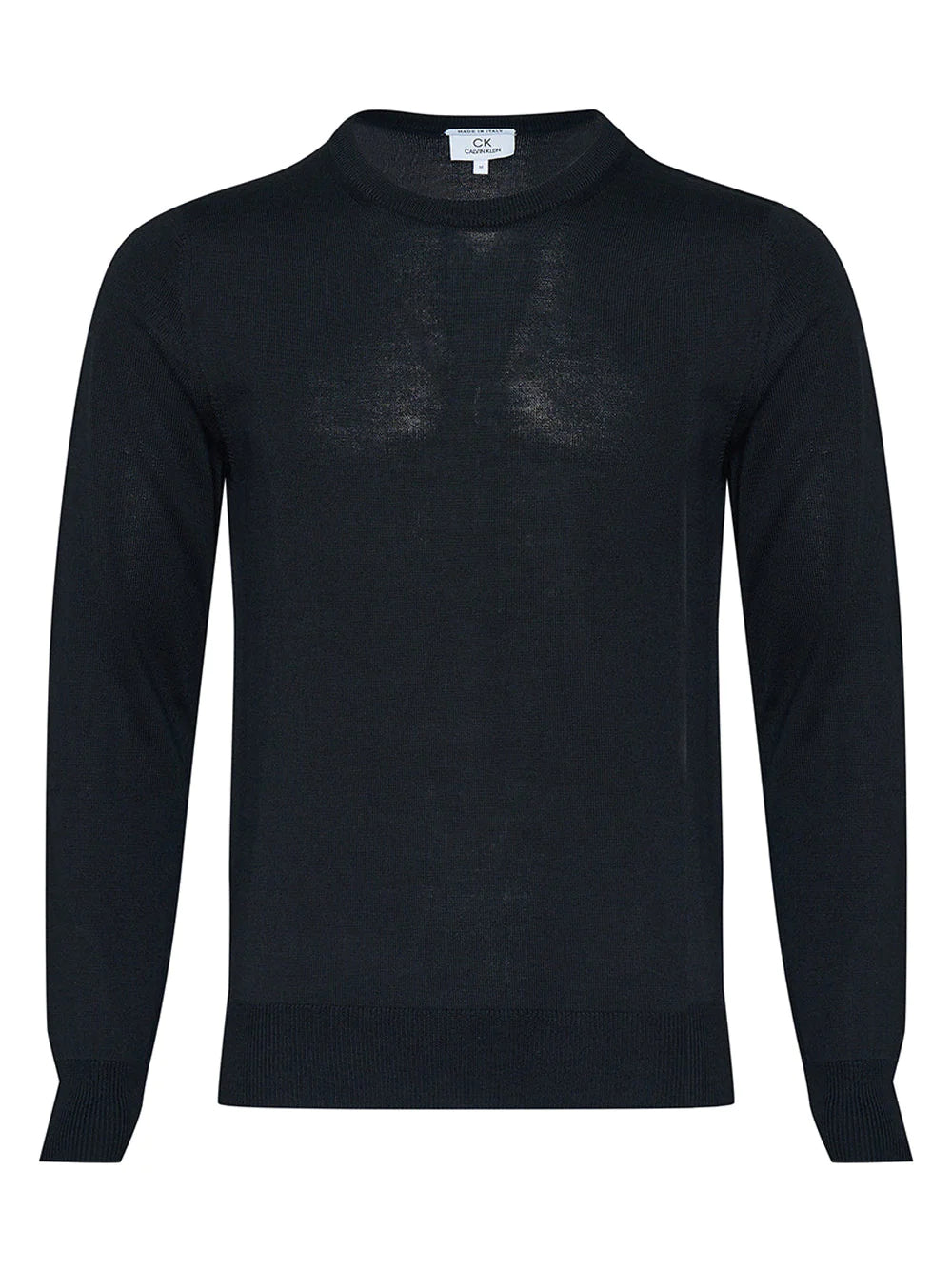 ck Calvin Klein-Extra Fine Merino Wool Crew-Black-1