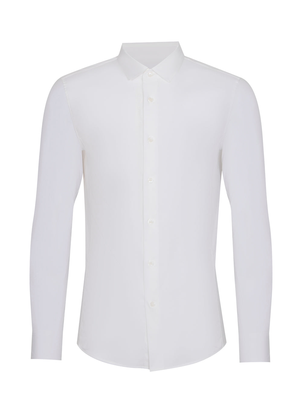 Poplin Long Sleeve Shirt (White)