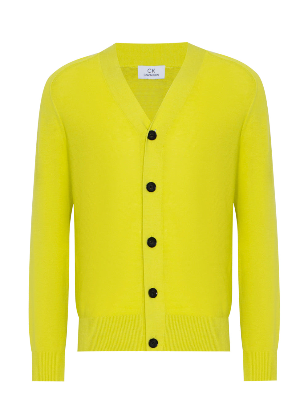 Long Sleeve Button Cardigan (Lime)