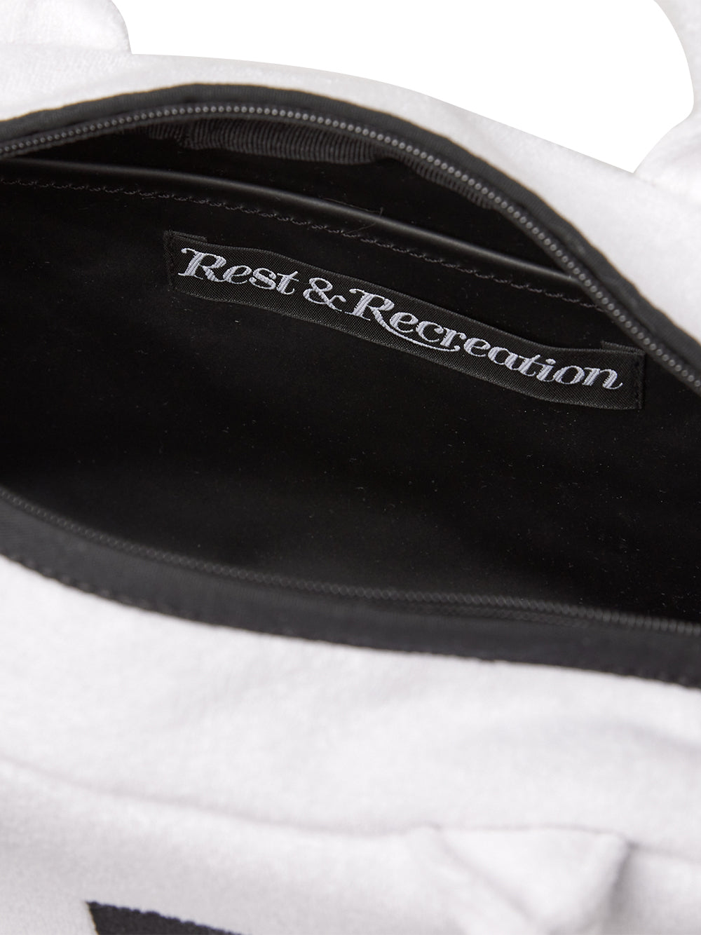 RR Logo Terry Tote Bag White