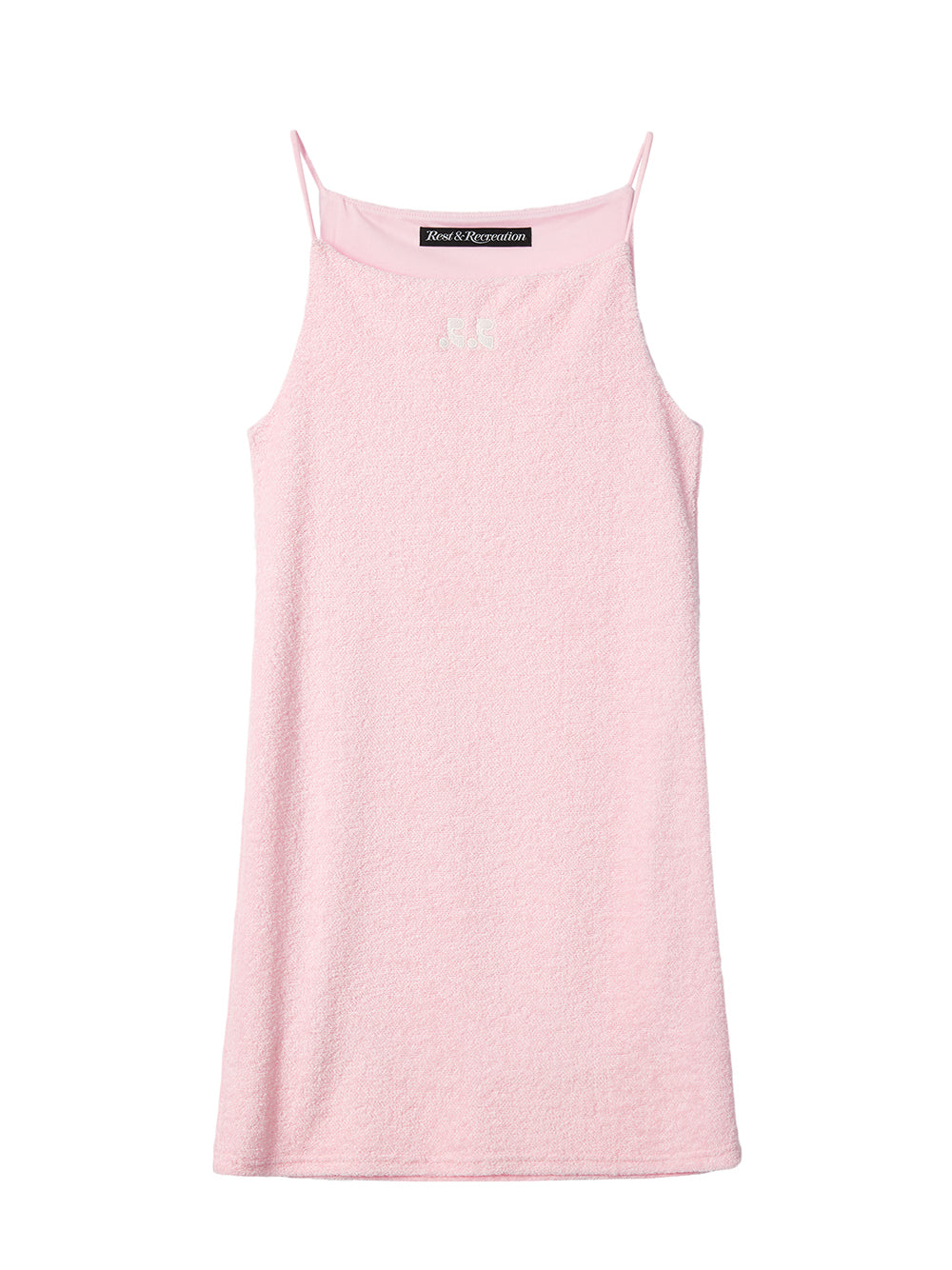 RR Logo Terry Mini Dress Pink