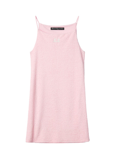 RR Logo Terry Mini Dress Pink