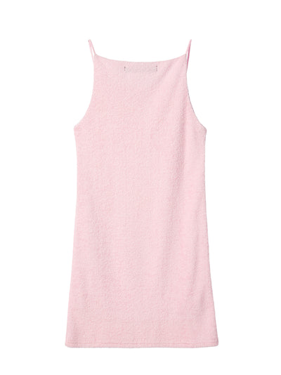 RR Logo Terry Mini Dress Pink