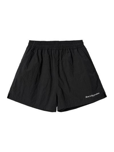 RR Logo Nylon Shorts Black