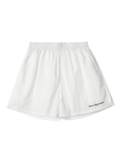 RR Logo Nylon Shorts White