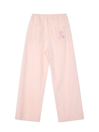 RR Velvet Jogger Pants Pink
