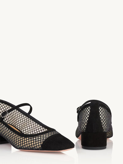 Mayor Crystal Mesh Pump 35 Black