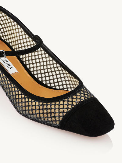 Mayor Crystal Mesh Pump 35 Black