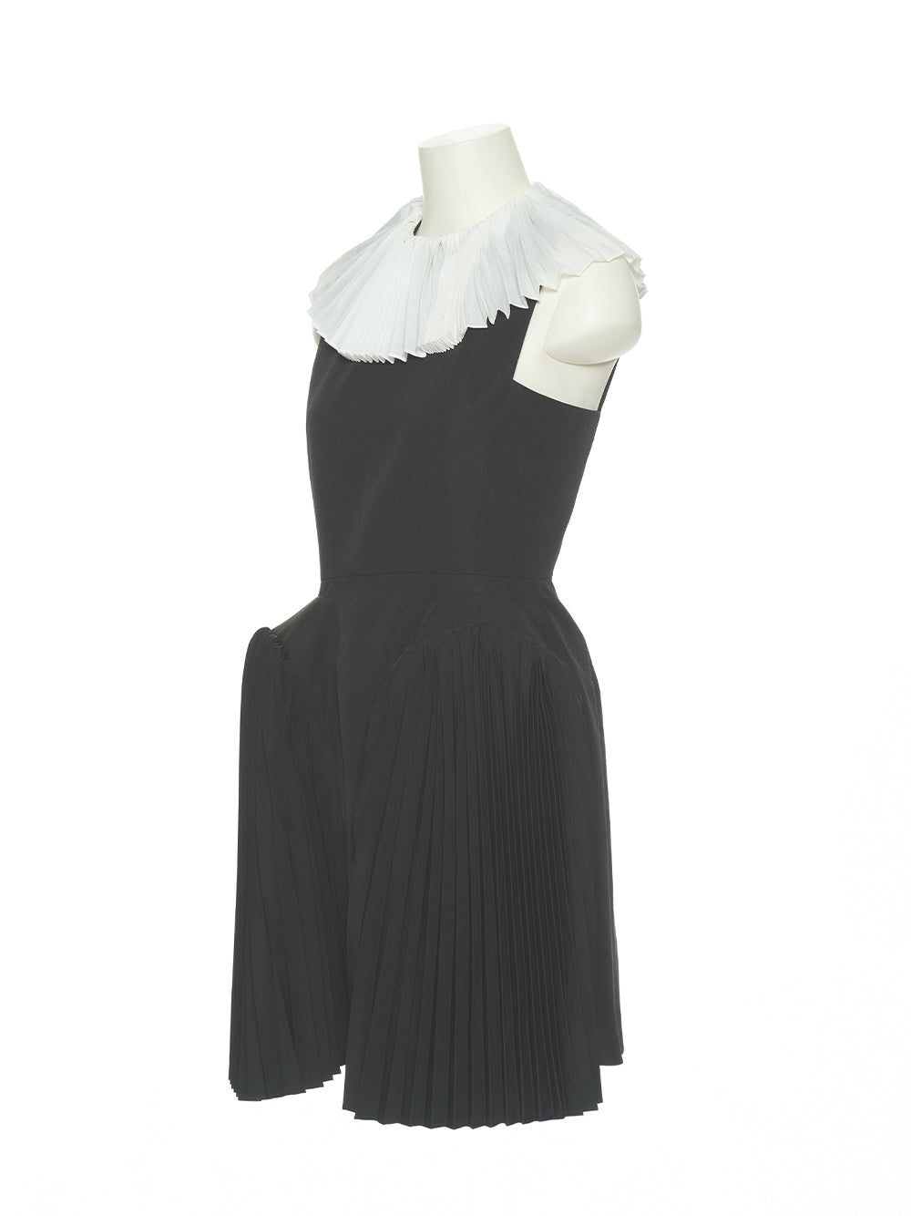 Accordion Pleated Dress (Black)