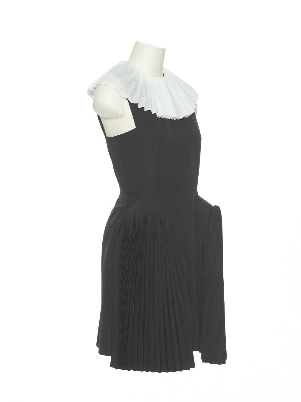 Accordion Pleated Dress (Black)