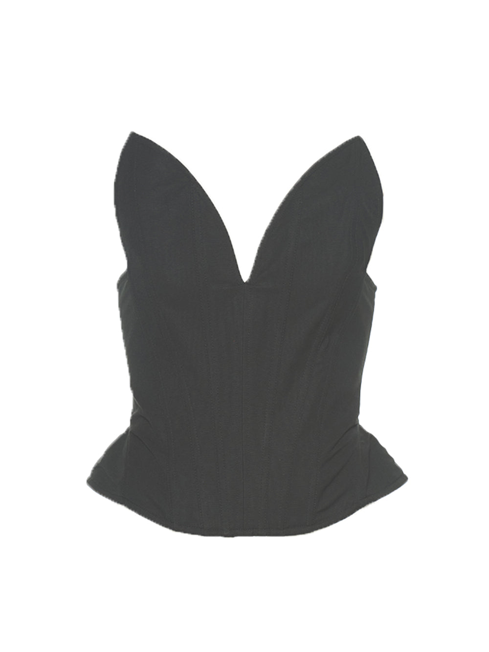 Tullip Bustier Top (Black)