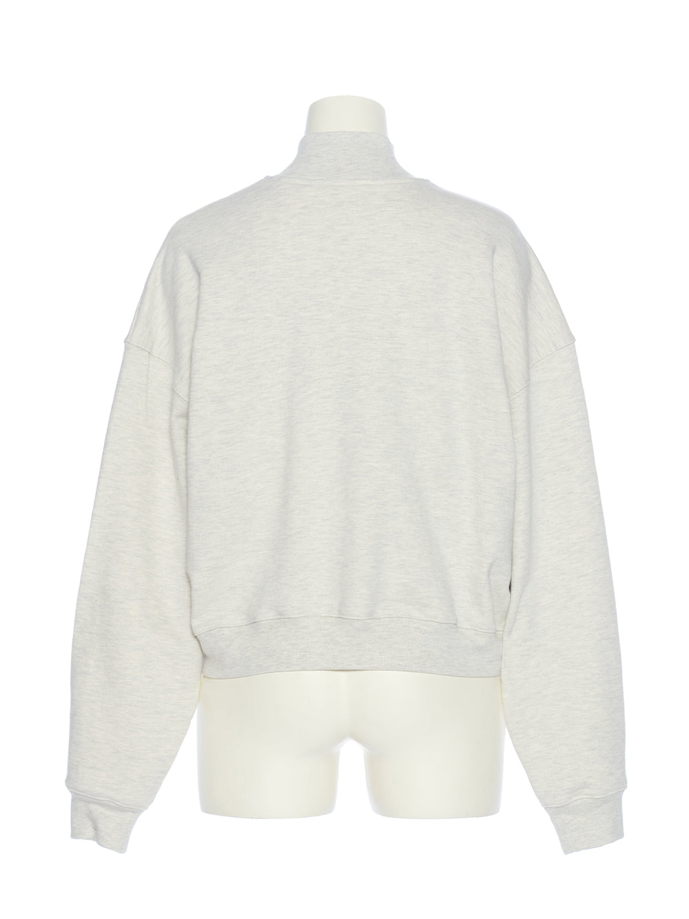 Logo Print Half Zip Sweatshirt (Ivory)