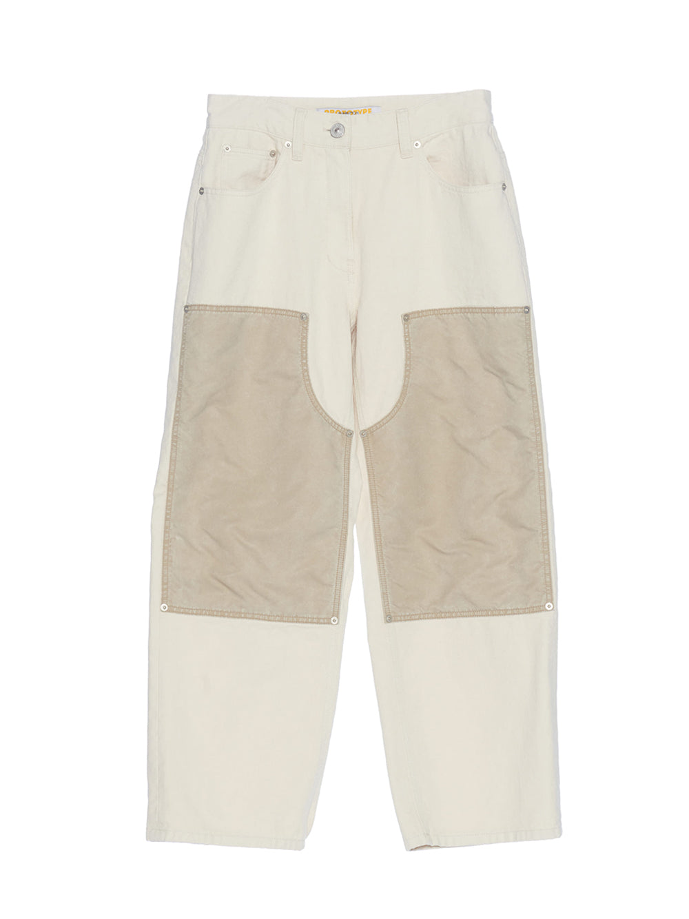 Patch Point Wide Pants (Ivory)