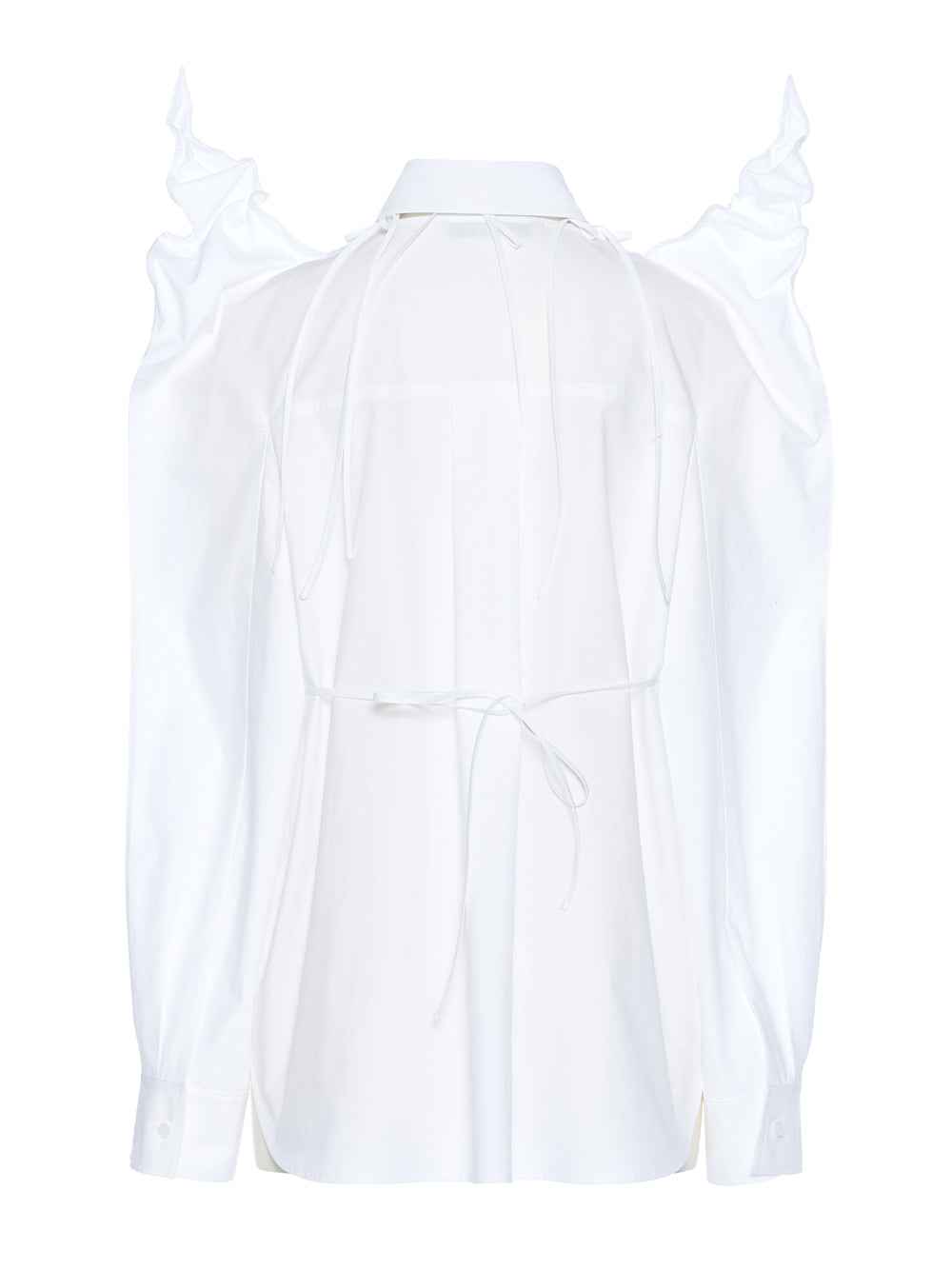 Rabbit Ear Oversized Shirt (White)