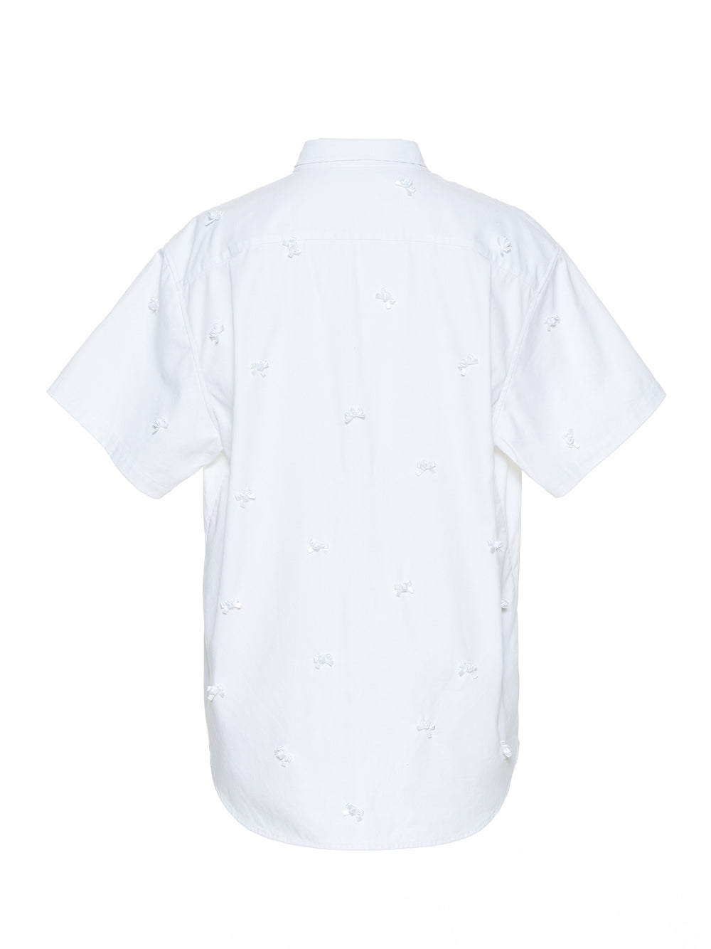 Oversized Ribbon Shirt (White)