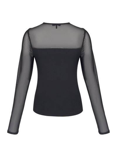 rag-bone-Luca Mix Media Long Sleeve-Black-2
