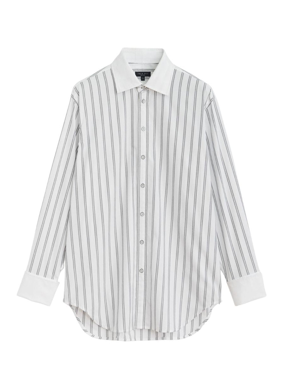 Diana Stripe Shirt (White Stripe)