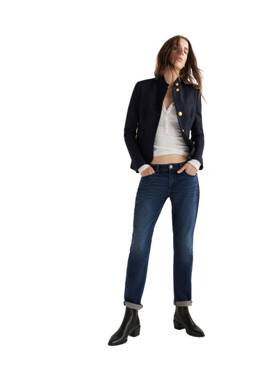 Dre Low-Rise Slim Boyfriend Ella