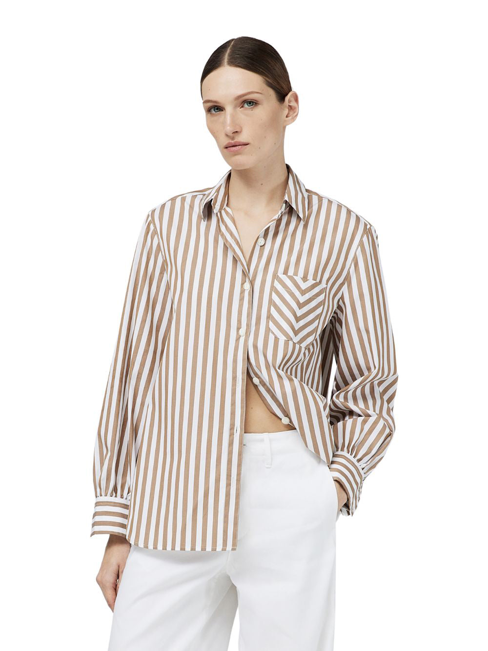 Maxine Button Down Shirt Brwstripe