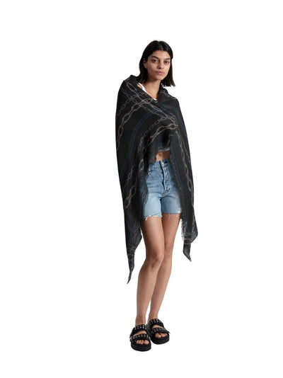 Pea Chain Scarf (Black)