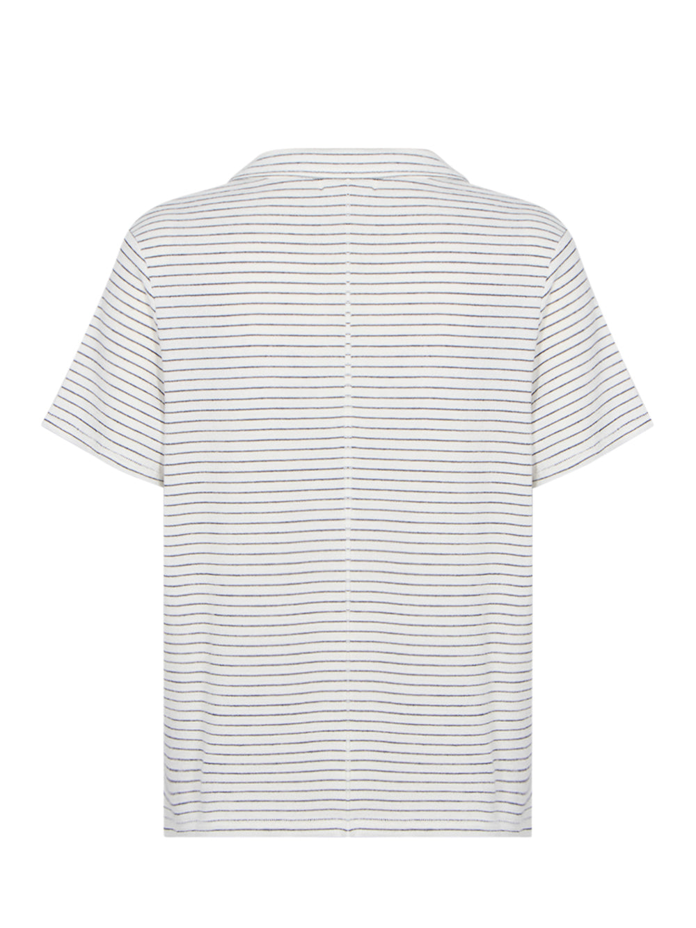 The Knit Stripe Polo (Ivory Stripe)