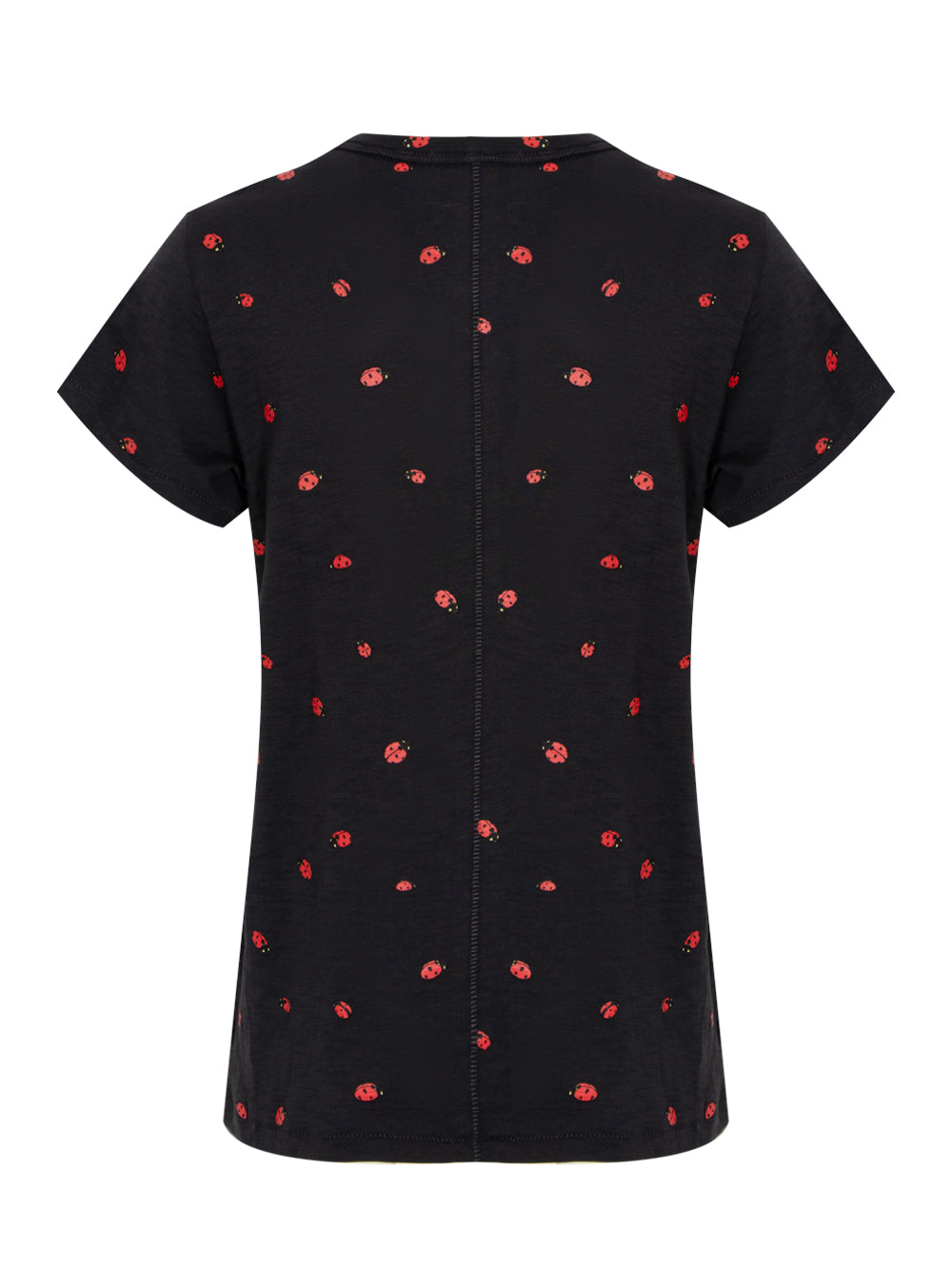 All Over Ladybug Tee (Black Multi)