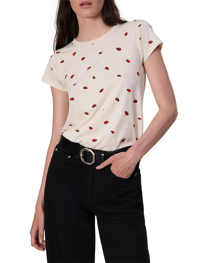 All Over Ladybug Tee (White Multi)