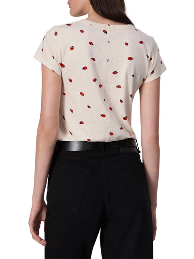 All Over Ladybug Tee (White Multi)