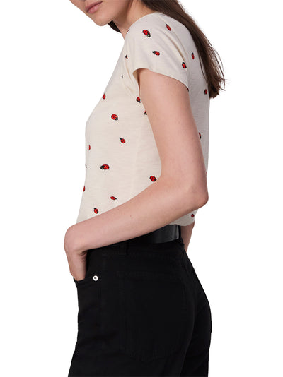 All Over Ladybug Tee (White Multi)