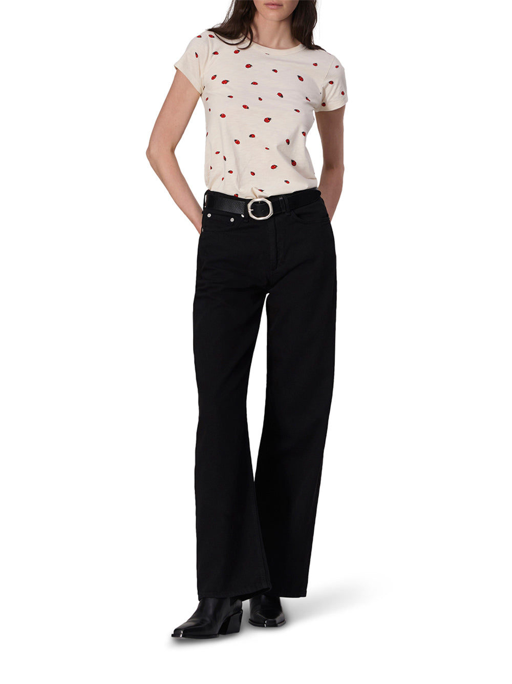 All Over Ladybug Tee (White Multi)