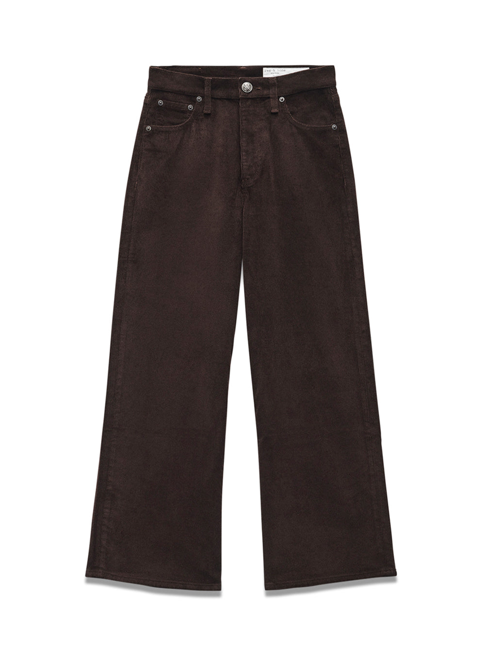 Andi Ankle Wide Leg Jean (Dark Brown)