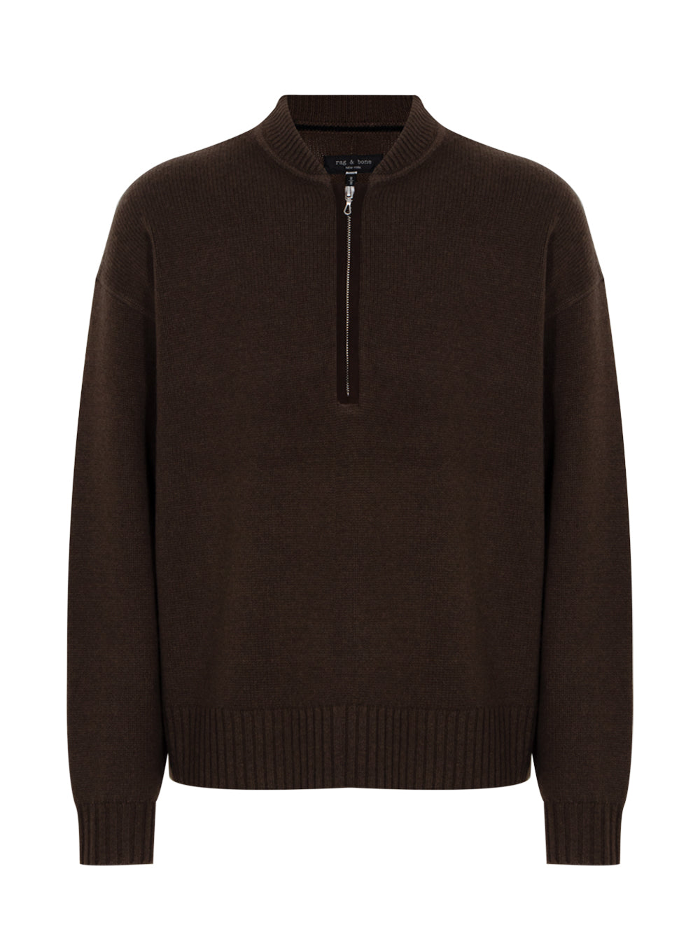 Clarkson Half Zip Sweater (Slatebrown)