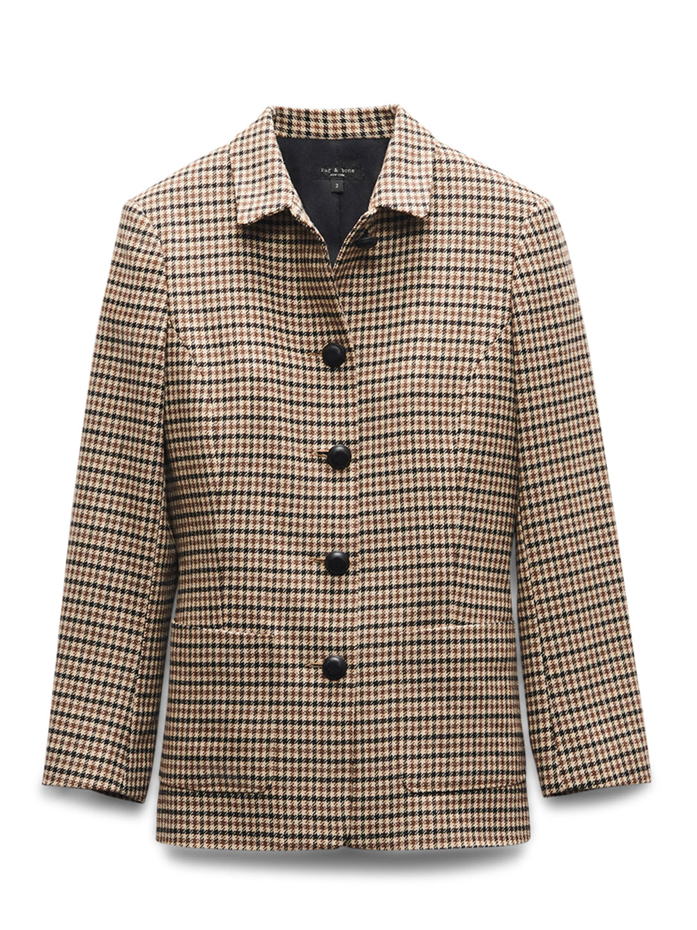 Drew Italian Houndstooth Blazer (Tan Multi)