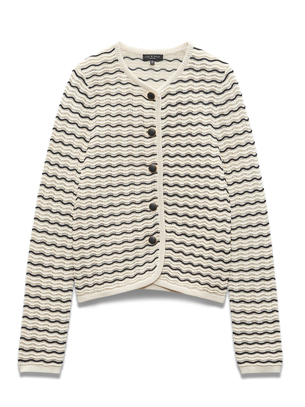 Elisa Stripe Cardigan (Turtledove)