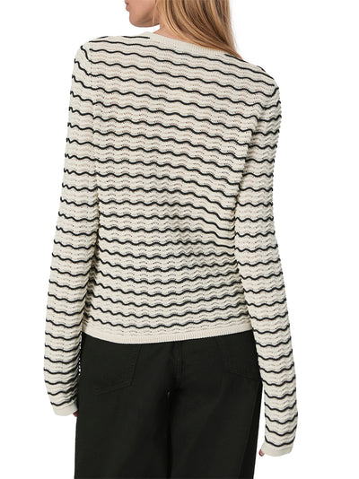 Elisa Stripe Cardigan (Turtledove)