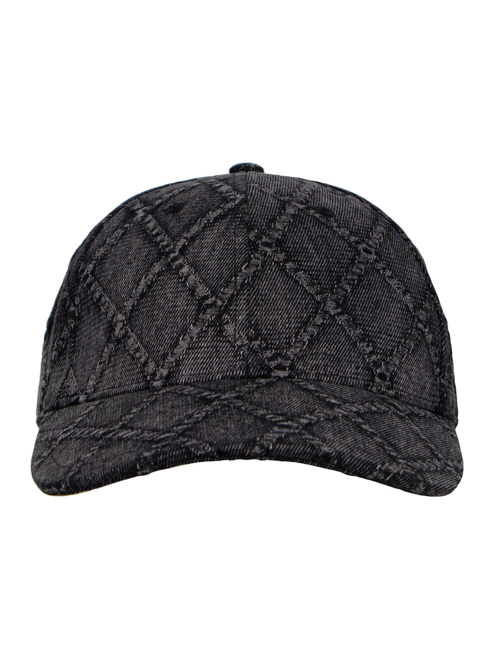 Harlow Baseball Hat (Denim Black Quilt)