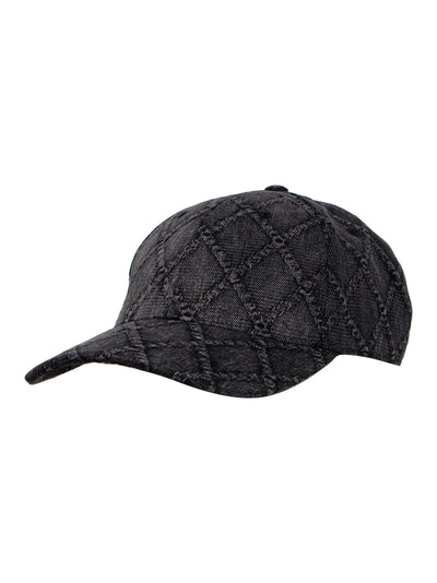 Harlow Baseball Hat (Denim Black Quilt)