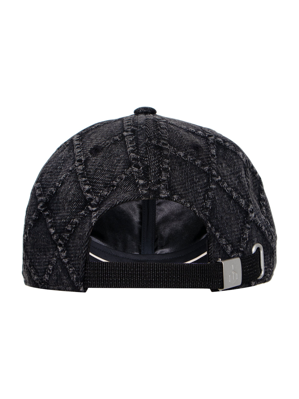 Harlow Baseball Hat (Denim Black Quilt)